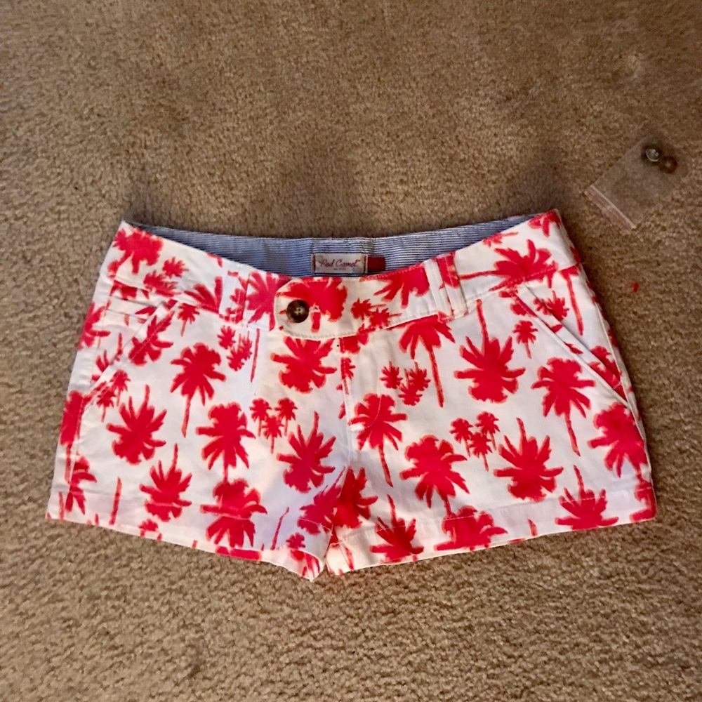 “NEW” RED CAMEL SHORTS